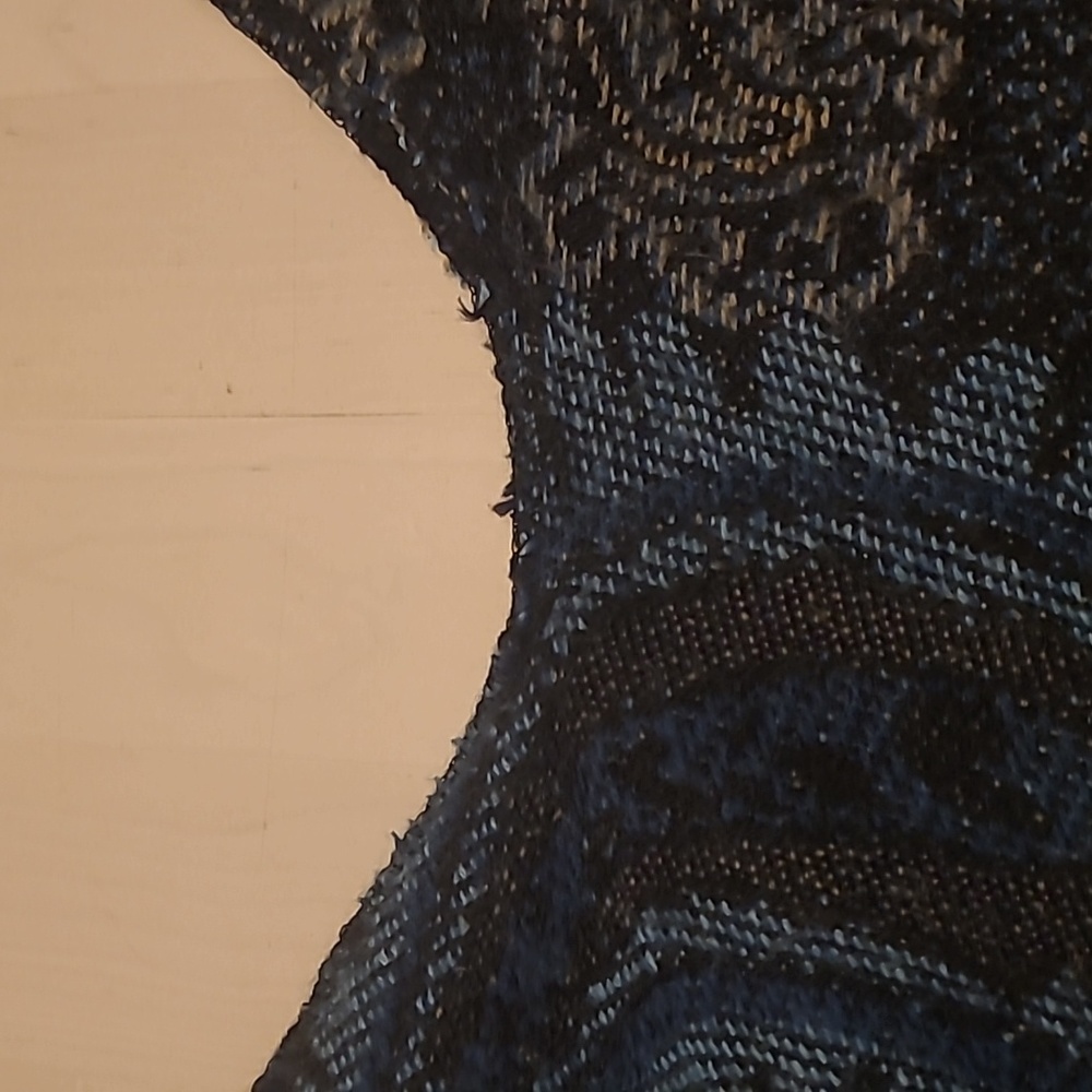 GENTLY WORN Charlie Paige One Size Fits All Paisly Printed Acrylic Fringed Shawl - Picture 11 of 13